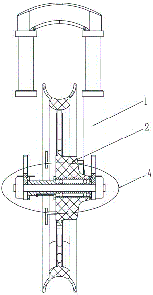 一种电动车前叉架与轮毂之间的连接结构的制作方法