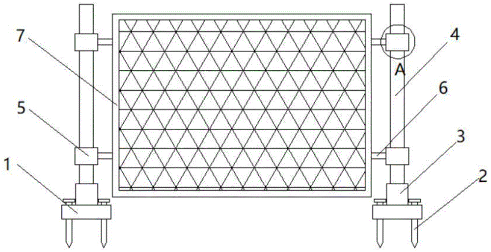 一种畜牧养殖用防撞击围栏的制作方法