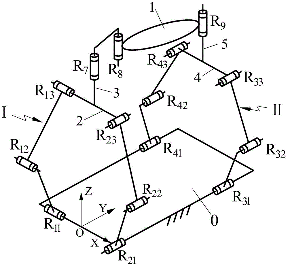 全铰两约束支链的大转角一耦合度两平移一转动并联机构