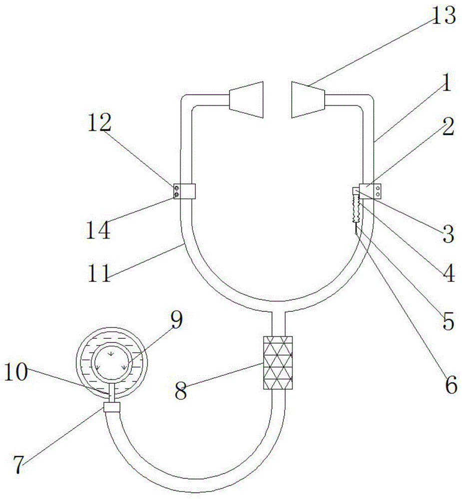 一种便携式听诊器的制作方法