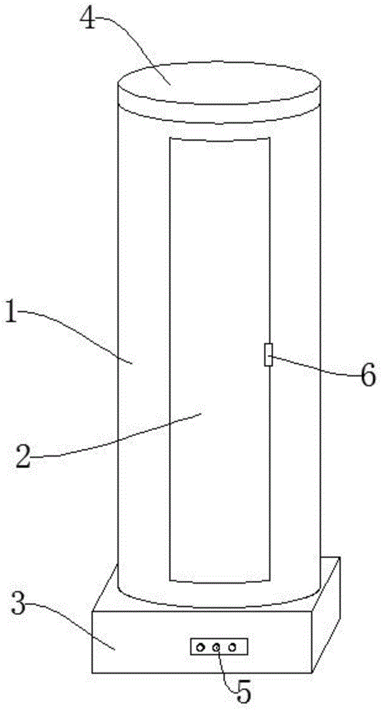 一种经济管理柱形展示装置的制作方法