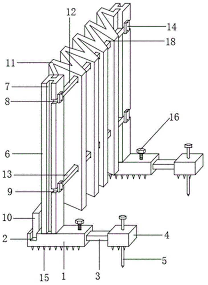 一种建筑基建工程安全管理用防护装置的制作方法