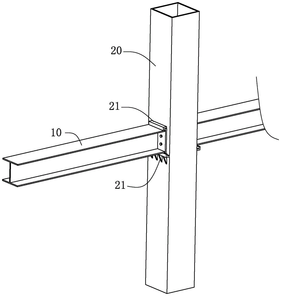 钢结构建筑柱梁接合部结构的制作方法