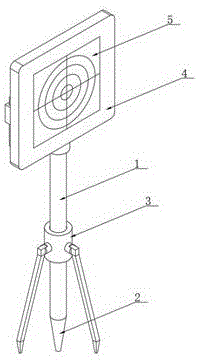 涉及土木工程测量技术领域,具体涉及一种工程中位移观测的目标定位靶