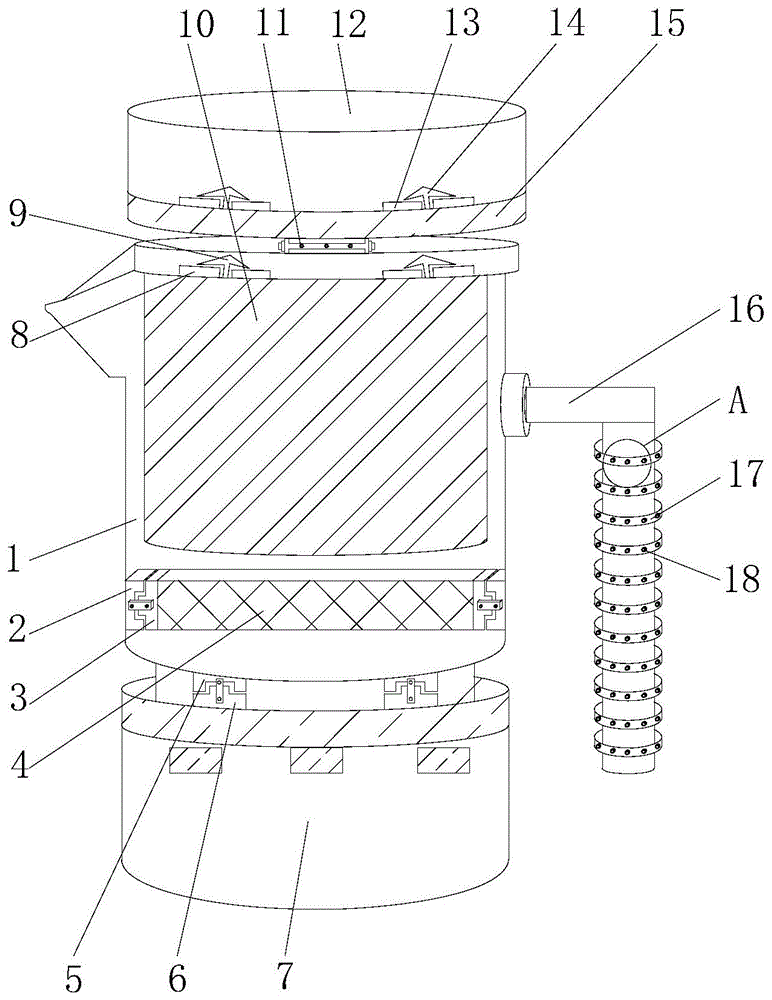 一种具有密封结构的机封冷却循环装置用储液杯的制作方法