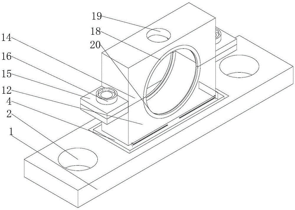 一种带有减震装置的分体式轴承座的制作方法