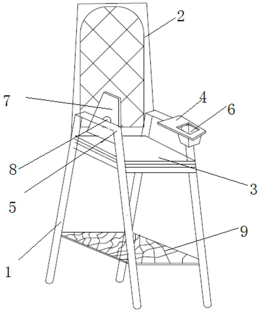 一种带折叠桌板的椅子的制作方法