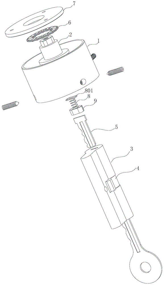 一种智能锁具上的开锁结构的制作方法