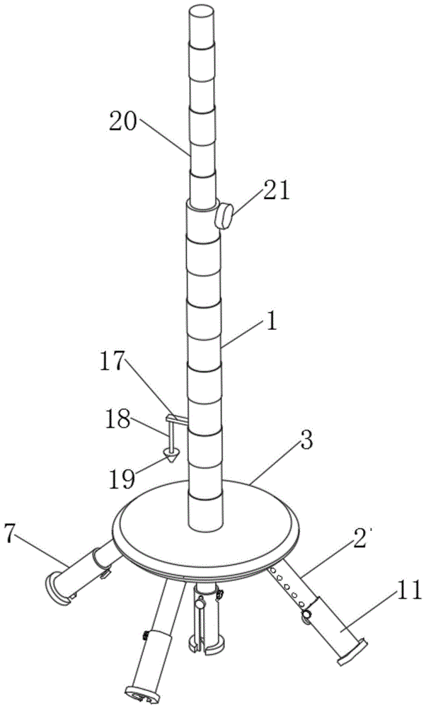 一种建筑工程管理用现场标杆的制作方法