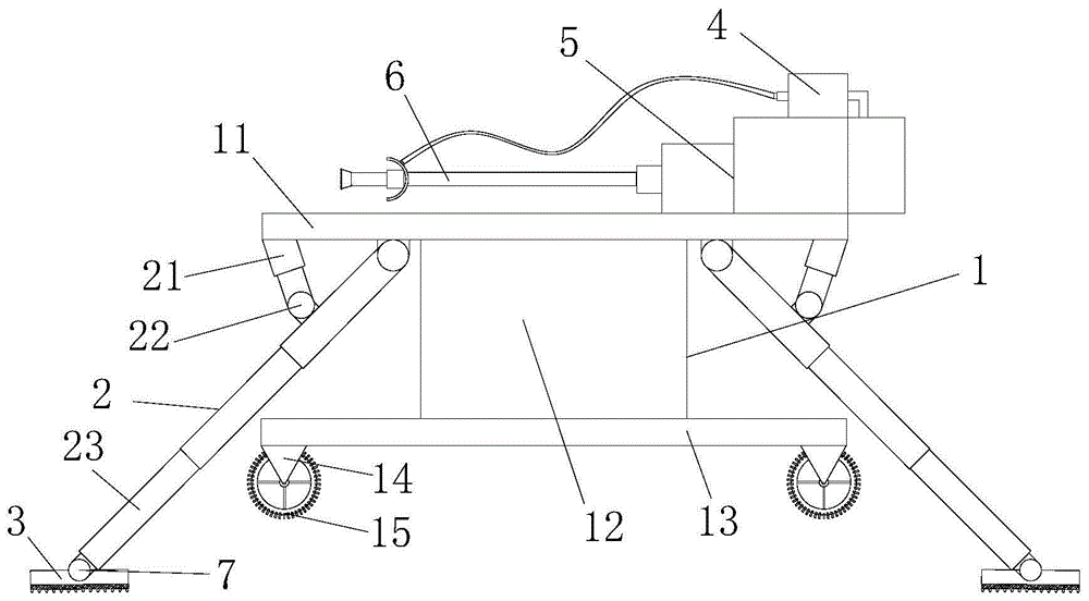 一种潜孔钻机用支撑结构的制作方法