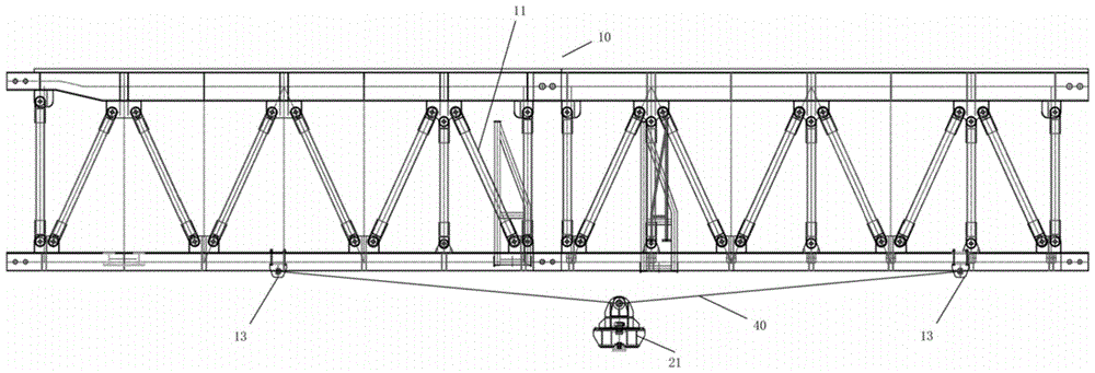 一种架桥机的主支腿纵向固定装置的制作方法