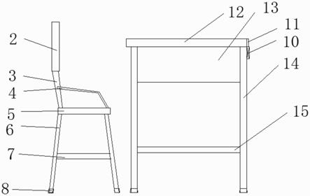 一种多功能安全环保教学用桌椅凳的制作方法