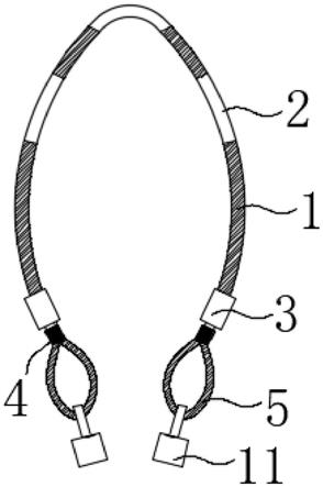 一种方圆坯专用编织钢丝绳吊具的制作方法