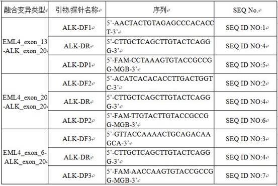 一种基于数字PCR检测EML4-ALK融合基因的反应体系及其应用的制作方法
