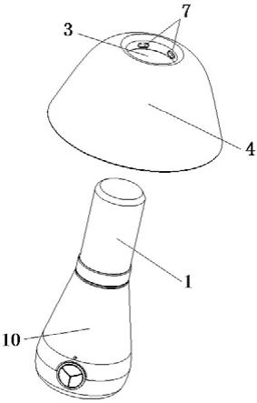 一种灯罩连接结构及具有该结构的可调光调色台灯的制作方法