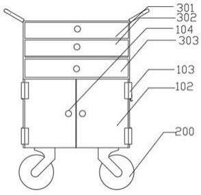 一种基于护理专业的药物放置车的制作方法