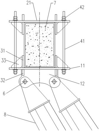 一种设有限位装置的免预埋抱箍式塔吊附墙节点结构的制作方法