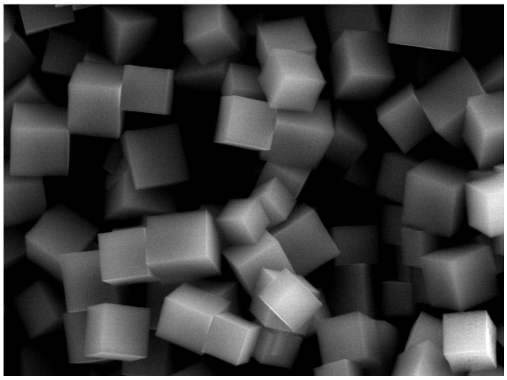 一种熔盐电池用的银-氧化铁多孔纳米立方体负极材料的制备方法