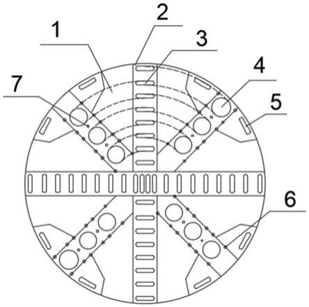 以温差作为辅助措施的可破岩盾构机刀盘改造结构