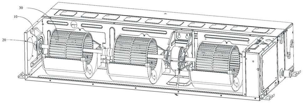 轴承座安装结构及空调室内机的制作方法