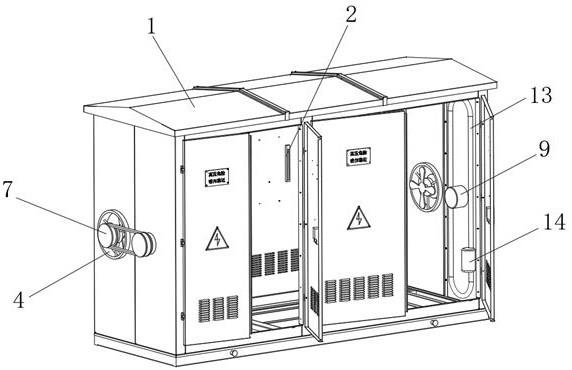 一种光伏箱式变电站的通风散热系统的制作方法