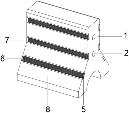 一种城市工程夜间交通疏导防撞墙的制作方法