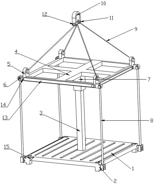 一种铋冶炼新型块状金属吊装工具的制作方法