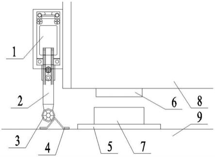 一种防止垂直循环立体车库车板晃动的组件的制作方法
