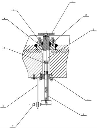 液压硫化机模具探测装置的制作方法
