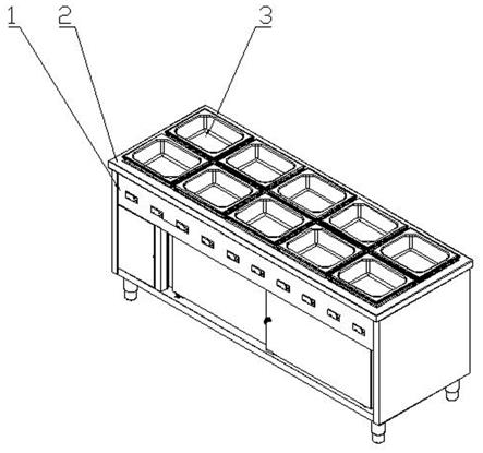 一种带保温的计重售菜柜的制作方法