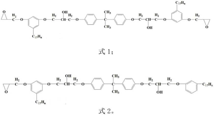 一种植物基多官能度增韧型环氧树脂及其制备方法与流程