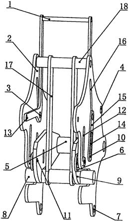 悬挂式农机具中央拉杆快速挂接器的制作方法