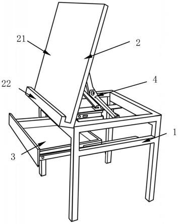 一种多功能画架桌