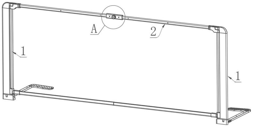 一种床护栏使用的旋钮打开结构的制作方法