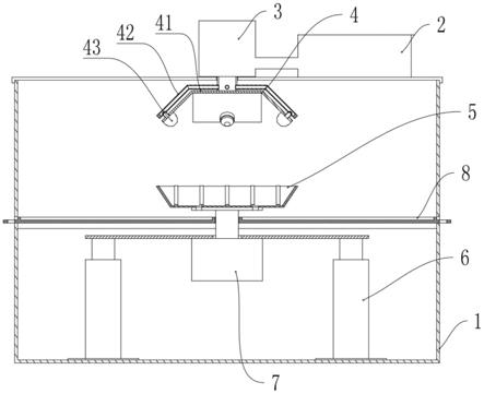 一种竹制异型壳体表防腐涂料附着喷涂装置的制作方法