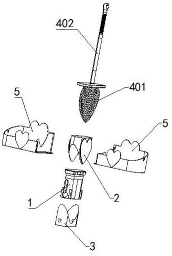 一种带托盘心形马桶刷组合装置的制作方法