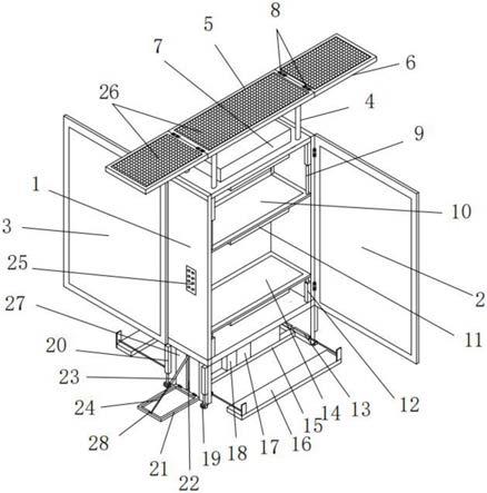 一种适用于户外会展使用的高稳定性展柜