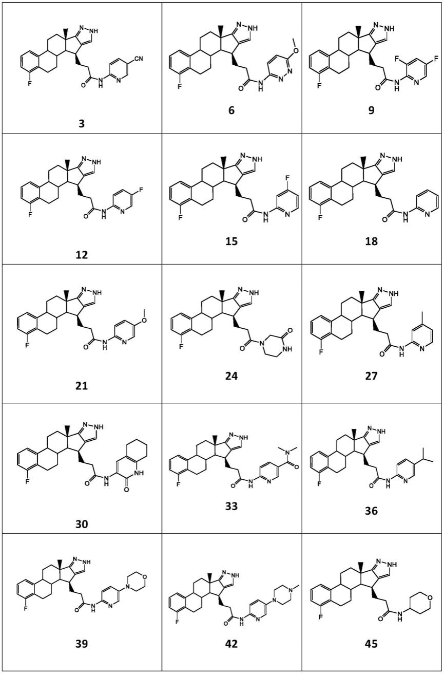 作为17-HSD1抑制剂的在位置16(17)具有缩合的吡唑环的雌甾-1,3,5(10)-三烯化合物的制作方法