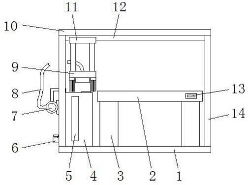 一种具有快速除尘功能的集成电路生产检测用工作台的制作方法