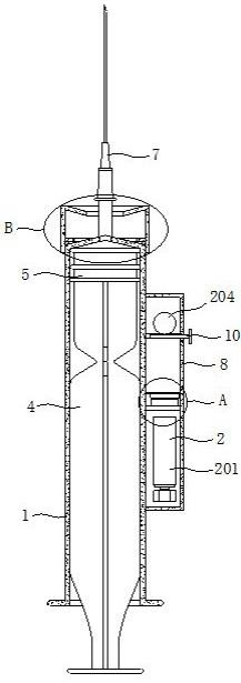 一种有效隔绝空气的分离式美容用注射器的制作方法