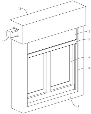 外遮阳一体化系统平开窗的制作方法