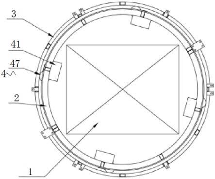 一种环柱旋转门定心装置的制作方法