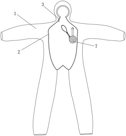 一种便携式续氧防护服的制作方法