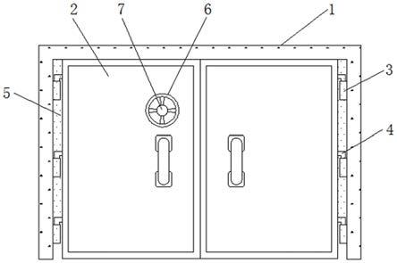 地铁用耐高温的钢结构防护门的制作方法
