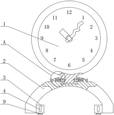 一种具有波浪指针结构的趣味性桌钟的制作方法