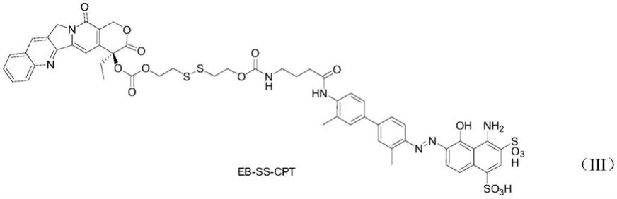 一种制备喜树碱类和伊文思蓝偶联的两亲性化合物的方法与流程