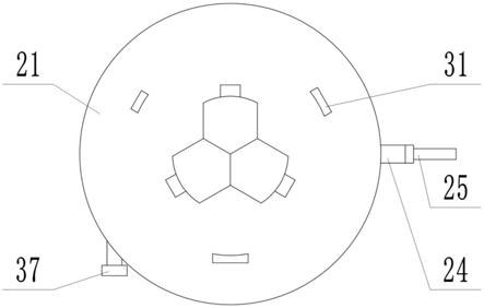 一种滚刀喷砂用多尺寸支撑装置的制作方法