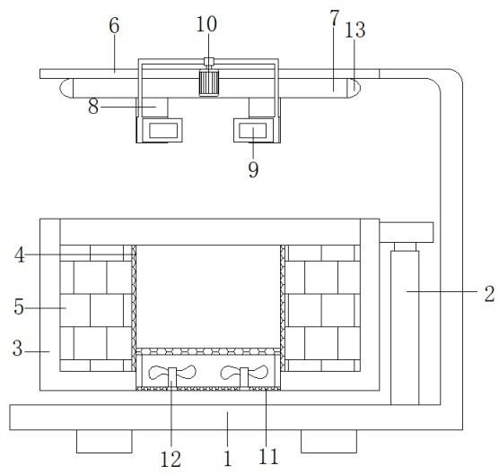 一种具有快速冷却冰箱隔板玻璃的设备的制作方法