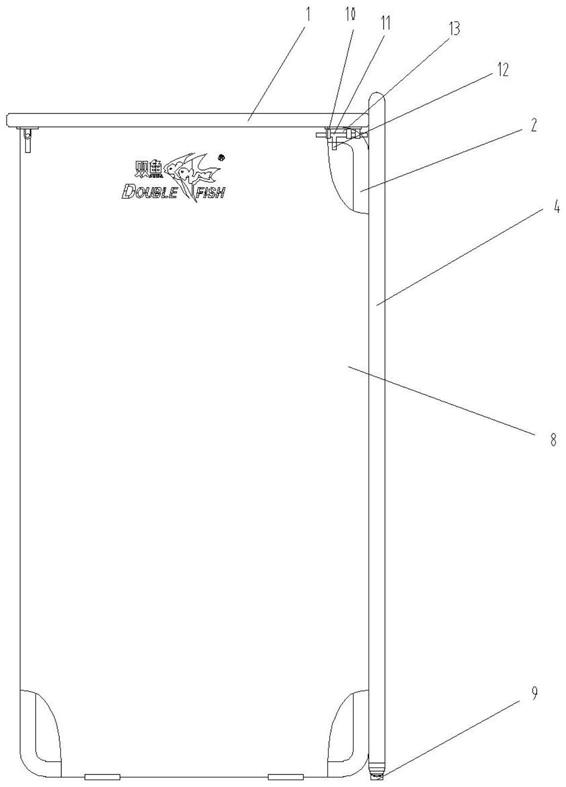 折叠式乒乓球裁判桌的制作方法