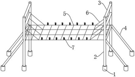 一种跨河电缆柔性钢架支撑结构的制作方法